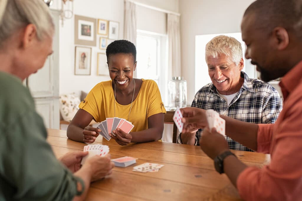 Brain fitness & social engagement services helps aging senior stay active and engaged, whether they are extroverted or introverted.