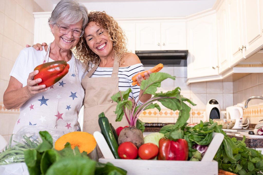 In-home care can help aging seniors eat healthier.